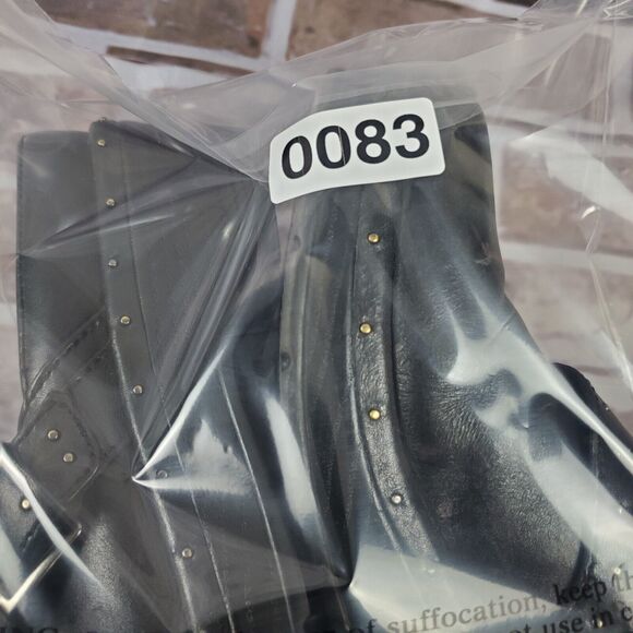 Klogs Shoes Size 8M Black Mules Buckle Studded Punk Grunge Chunky Goth - Picture 11 of 11